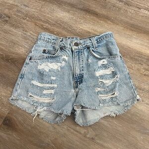 Levi’s Vintage Orange Tag Distressed Denim Shorts